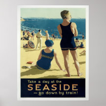 Vintage affisch - Seaside