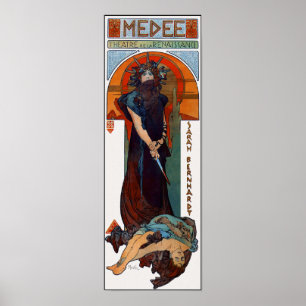 Vintage affisch Skriv ut: Mucha - Medee (Medea)