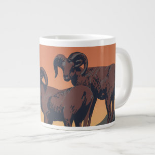 Vintage affisch som främjar resor till Parker Jumbo Mugg