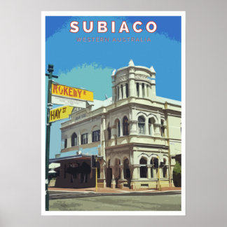 Vintage affisch - Subiaco, Perth, Westerna Austral