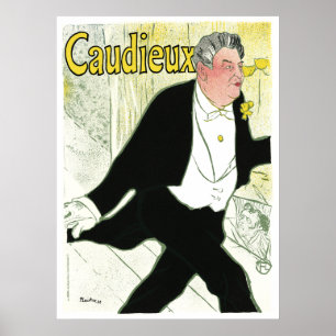 Vintage affisch - Toulouse-Lautrec - Caudieux