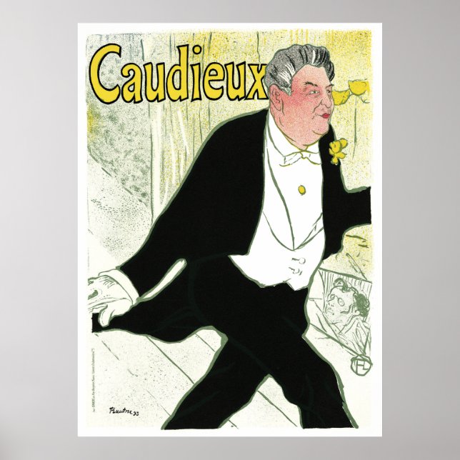 Vintage affisch - Toulouse-Lautrec - Caudieux (Framsidan)