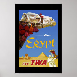 Vintage affisch Travel Egypten