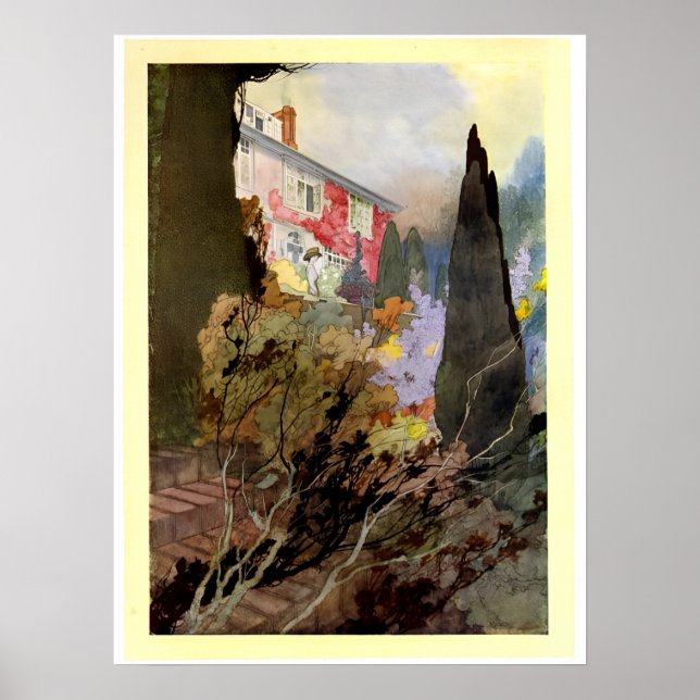 Vintage affisch Vår Sentimental Garden (Framsidan)