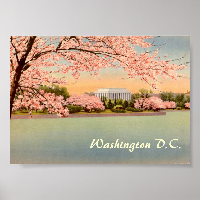 Vintage affisch, Washington DC Poster (Framsidan)