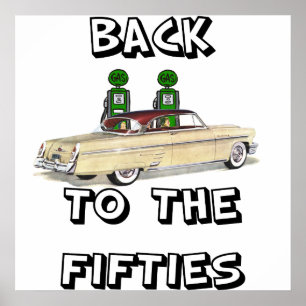 Vintage affischbaksida till Fifties1en Poster