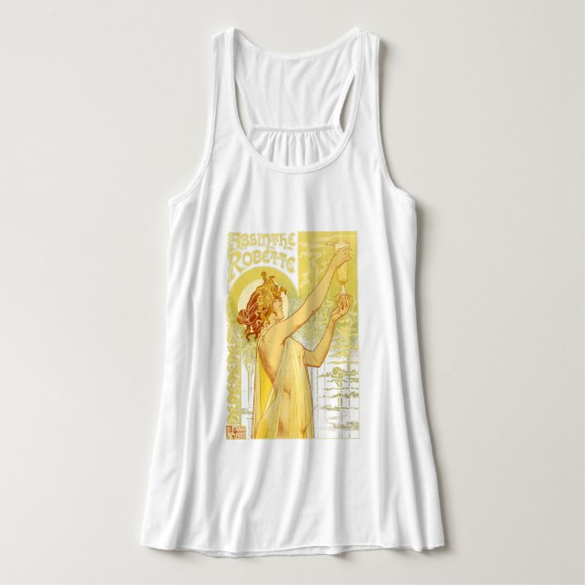 Vintage Affischkonst för Absinthe Linne Med Racerback (Design framsida)
