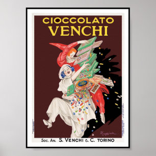 Vintage affischtryck: Cioccolato - choklader Poster