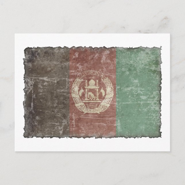 Vintage Afghanistan Vykort (Framsida)