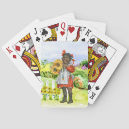 Vintage African American Girl Casinokort