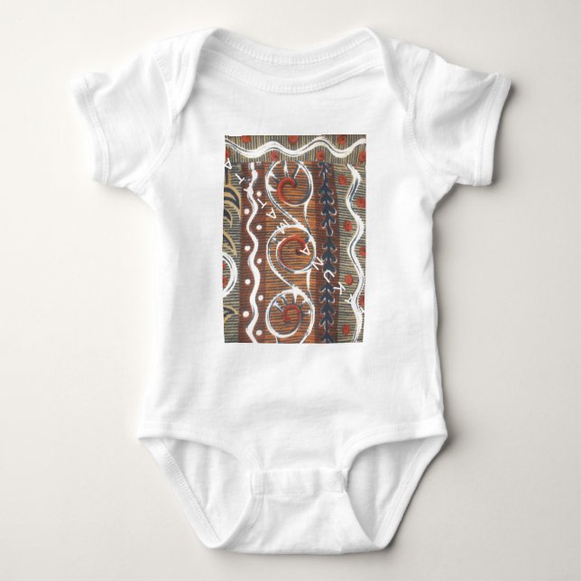 Vintage African Motif Art Print Tee (Framsida)