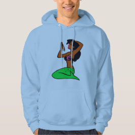 vintage african sjöjungfru hoodie