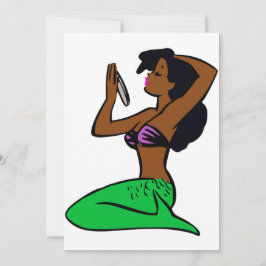 vintage african sjöjungfru inbjudningar