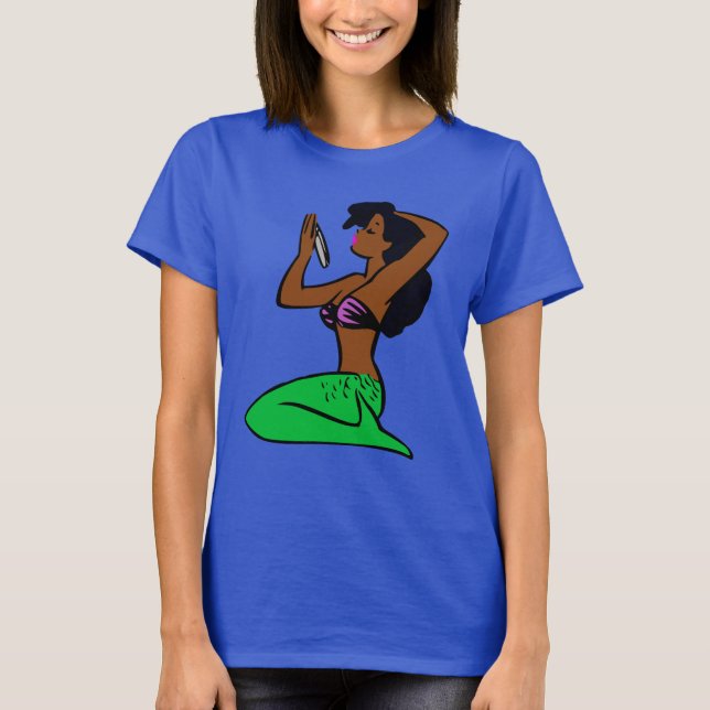 vintage african sjöjungfru t shirt (Framsida)