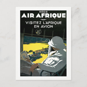 Vintage Afrika Airline Travel Vykort