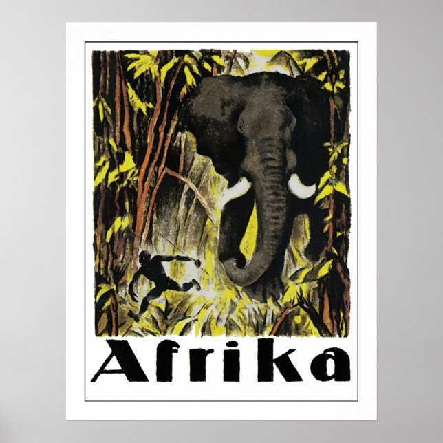 Vintage Afrika Poster (Framsidan)