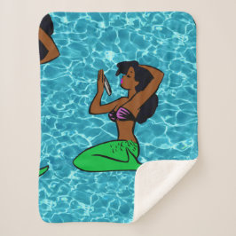 vintage afrikansk sjöjungfru havsvatten