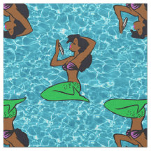 vintage afrikansk sjöjungfru havsvatten