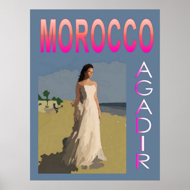Vintage Agadir Poster (Framsidan)