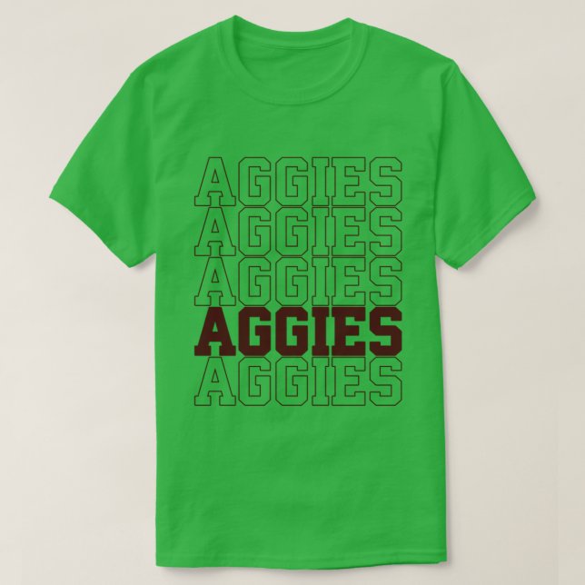 Vintage Aggies School Spirit T-Shirt (Design framsida)