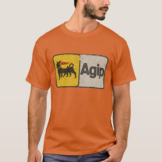 Vintage Agip T Shirt (Framsida)