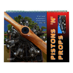Vintage Aircraft Engines Huge 2015 Kalender
