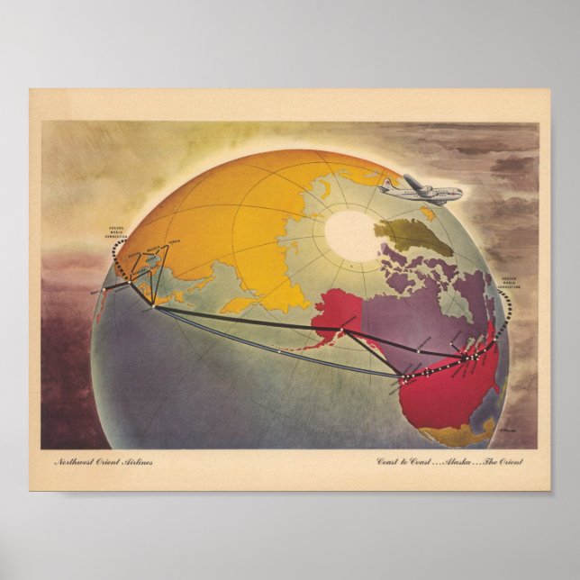 Vintage Airline Poster (Framsidan)