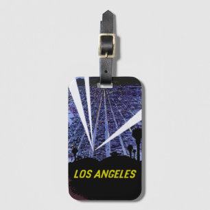 Vintage Airline Travel Los Angeles Bagagebricka