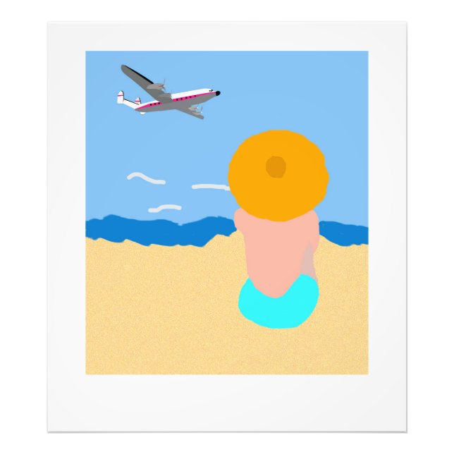 Vintage Airliner Poster (Framsidan)