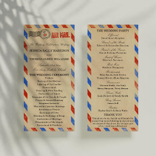 Vintage Airmail Bröllop Collection - Program