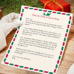 Vintage Airmail jul Brev från Santa<br><div class="desc">Skicka ett speciellt barn ett brev från Santa! Para med passande "sleigh mail" omger en perfekt. Du kan skriva in eller radera högerna för personlig text för ett handskrivet brev!</div>