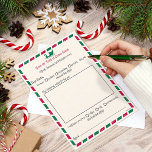 Vintage Airmail jul Brev till Santa<br><div class="desc">Skicka julklapp på hans officiell! Viktigt och oåterkalleligt,  återsändande av flygpostformat och höger från tomten. E-post i ett matchande kuvert för "sleigh mail".</div>