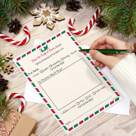 Vintage Airmail jul Brev till Santa