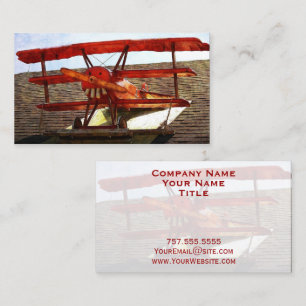 Vintage Airplan av Shirley Taylor Visitkort