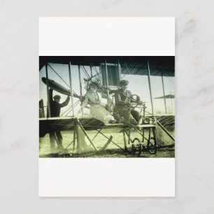 Vintage Airplane-test Vykort