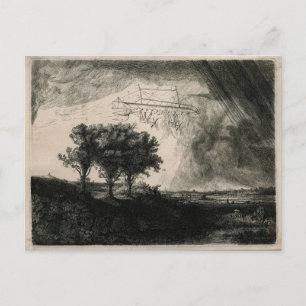 Vintage Airship som flyger Maskin Art Teckning Vykort