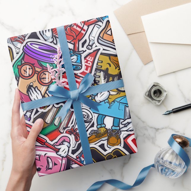 Vintage Akademin - Kultur - Papper inslagning Presentpapper (Gifting)