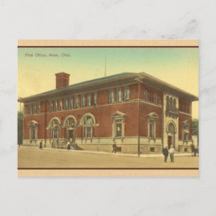 Vintage Akron Ohio Post Office Postcard Vykort