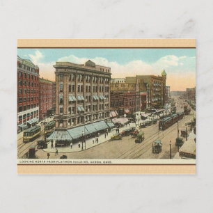 Vintage Akron Ohio-vykort Vykort