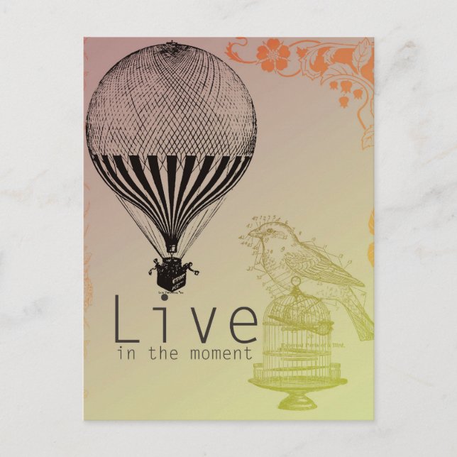 Vintage aktiv i Moment Vykort (Framsida)