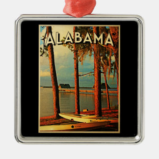 Vintage Alabama Julgransprydnad Metall