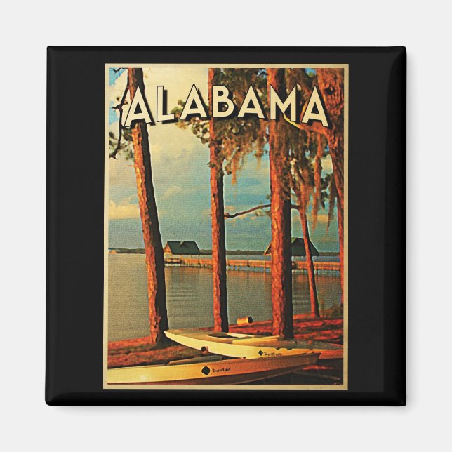 Vintage Alabama Magnet (Framsidan)