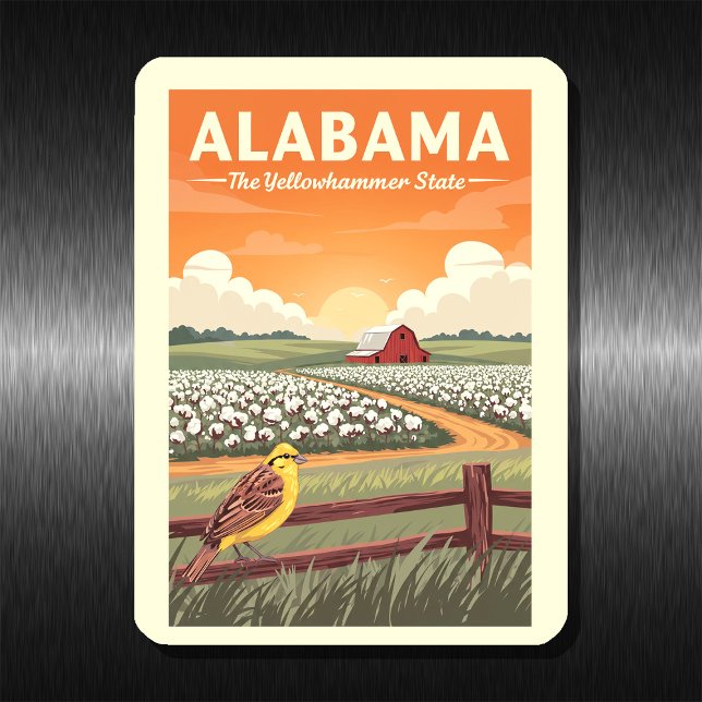 Vintage Alabama Magnet (Skapare uppladdad)