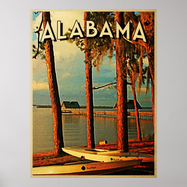 Vintage Alabama Poster (Framsidan)