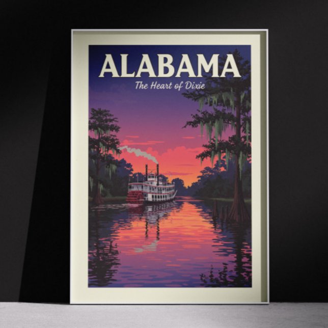 Vintage Alabama Poster (Skapare uppladdad)