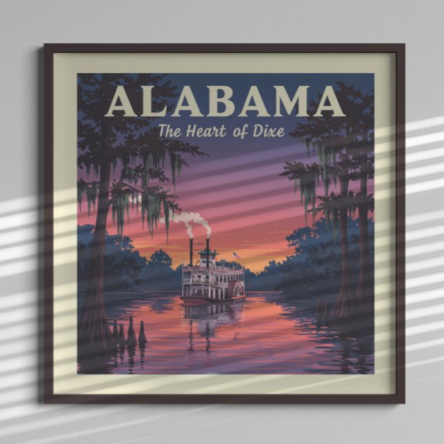 Vintage Alabama Poster (Skapare uppladdad)