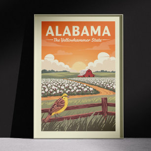 Vintage Alabama Poster