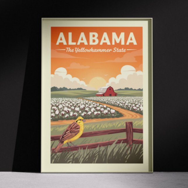 Vintage Alabama Poster (Skapare uppladdad)