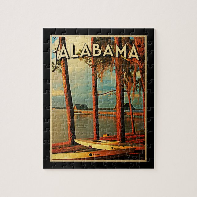 Vintage Alabama Pussel (Vertikal)
