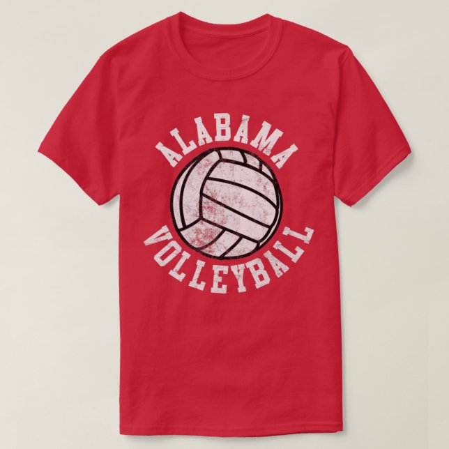 Vintage Alabama Volleyball T Shirt (Design framsida)